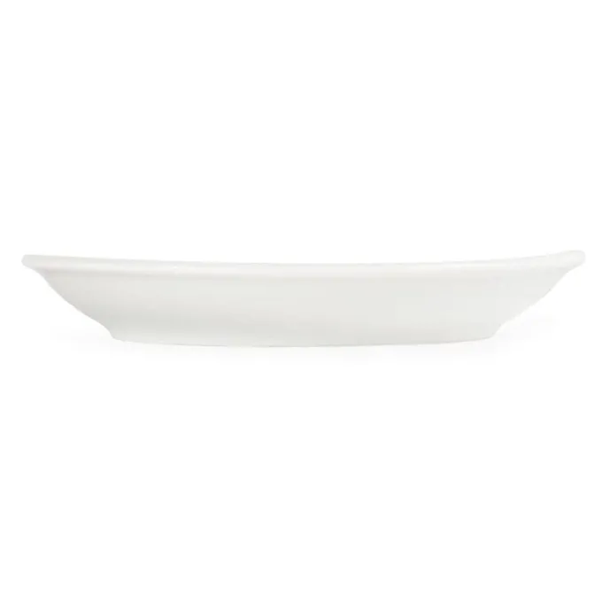Soucoupe pour tasse à expresso empilable blanche Olympia - Lot de 12