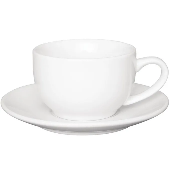 Soucoupe pour Tasses 228ml et 340ml Blanche Lot de 12 Olympia