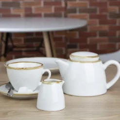 Soucoupes Couleur Craie pour Tasses à Expresso Kiln 140mm - Lot de 6 - Olympia