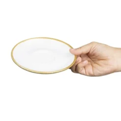 Soucoupes Couleur Craie pour Tasses à Expresso Kiln 140mm - Lot de 6 - Olympia