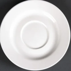 Soucoupes Rondes en Porcelaine Fine 143 mm Lumina - Lot de 6