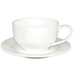 Soucoupes Rondes en Porcelaine Fine 143 mm Lumina - Lot de 6