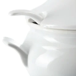 Soupière et Louche en Porcelaine - Olympia