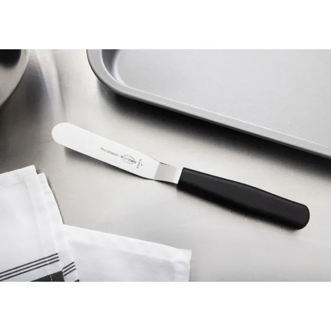 Spatule coudée inox manche plastique 10cm - Dick