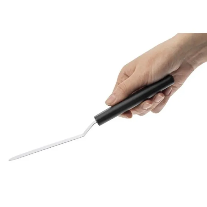 Spatule coudée inox manche plastique 10cm - Dick