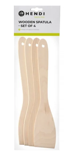 Spatule en bois -lot de 4 (L)300 mm - Hendi