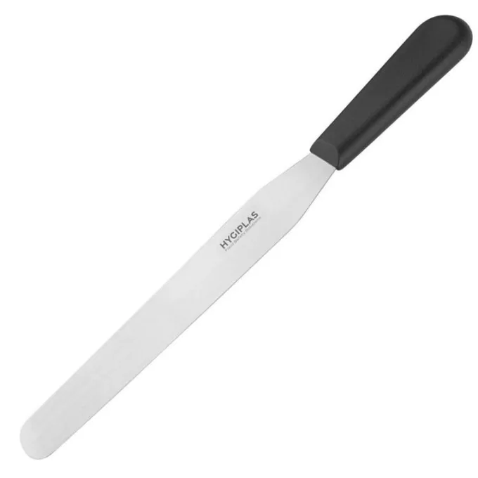 Spatule Flexible Professionnelle Noire à Lame Droite - 255 mm - Hygiplas