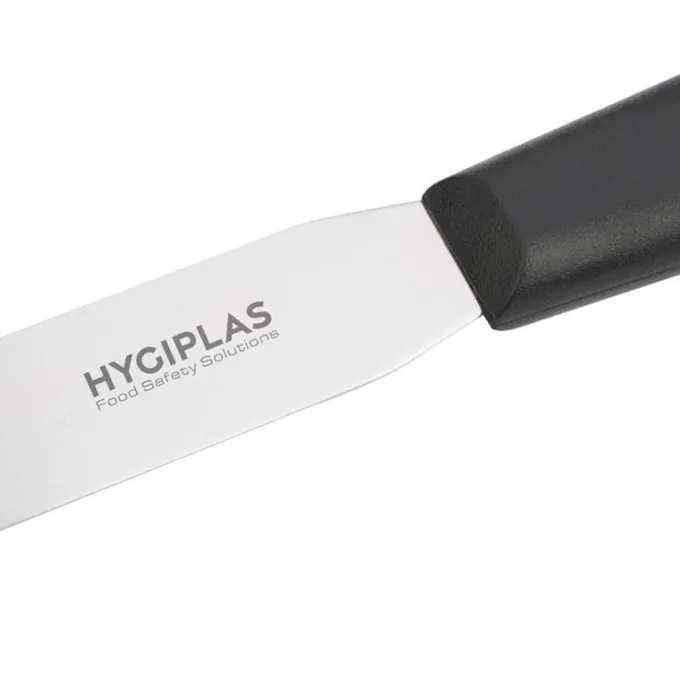 Spatule Flexible Professionnelle Noire à Lame Droite - 255 mm - Hygiplas