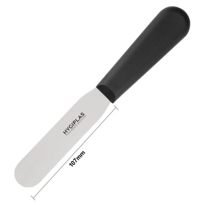 Spatule Professionnelle Flexible Noire Lame Droite 100 mm - Hygiplas