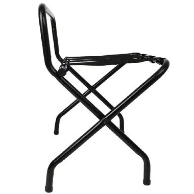Support à Bagages Pliant Noir - Bolero