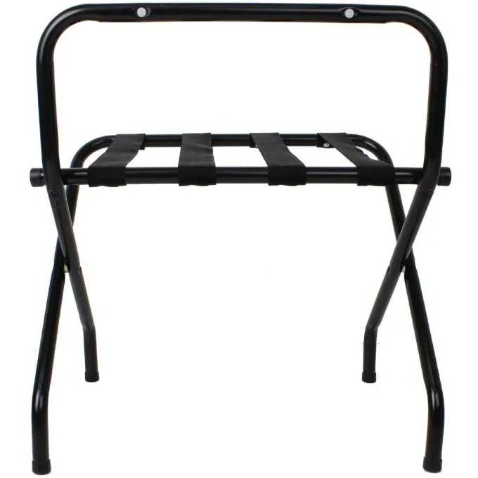 Support à Bagages Pliant Noir - Bolero