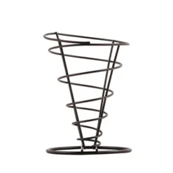 Support Conique Noir pour Frites H 175 mm - Olympia