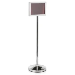 Support d'information en Acier au nickel-chrome argenta H 1200 mm - Was Germany