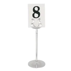 Support Inox Numéro de Table 255 mm - Olympia