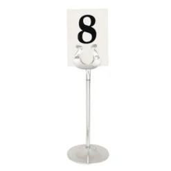 Support inox pour numéro de table - Olympia - 205 mm