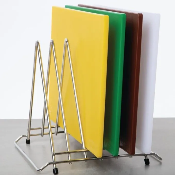 Support Inox pour 6 Planches à Découper de 30 mm - Hygiplas