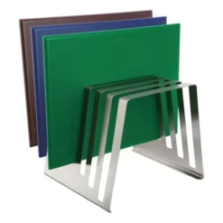Support inox simple pour 6 planches à découper de 15 mm - Hygiplas