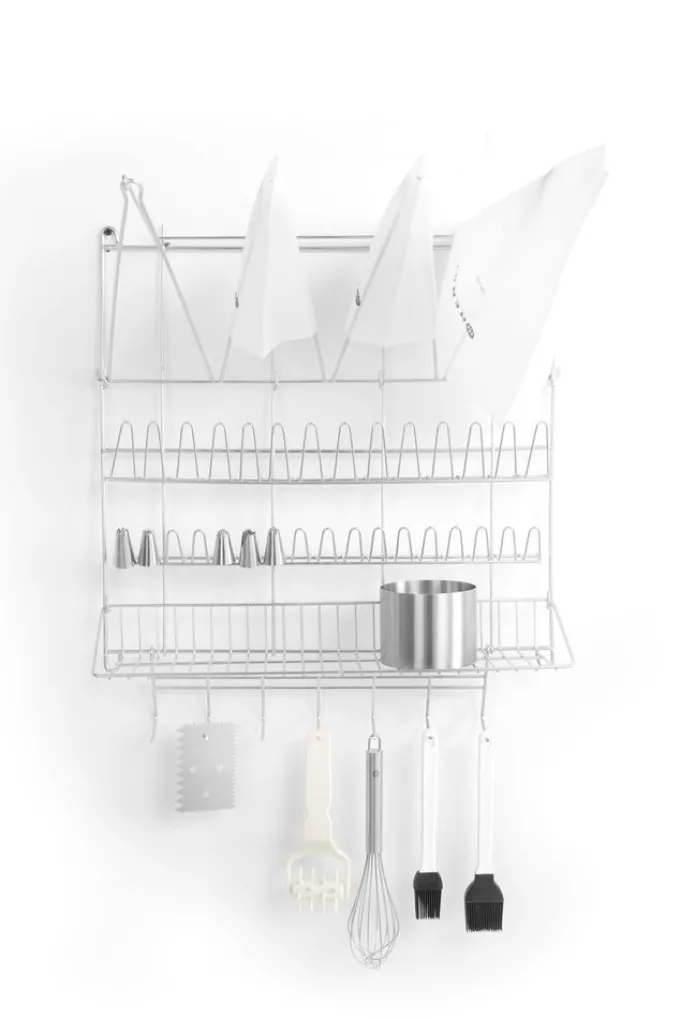 Support murale pour poches pâtissier et douilles 500x360x(H)560 mm - Hendi