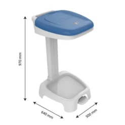 Support sac 120 L + couvercle Gilactiv® bleu - Gilac