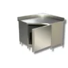 Table armoire d'angle avec dosseret profondeur 600 - Ristopro