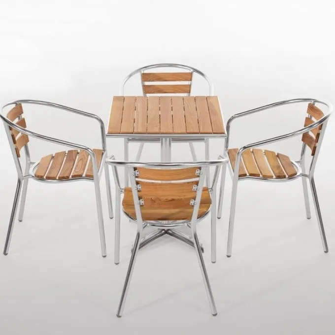 Table Carrée en Bois de Frêne Ø600mm - Bolero