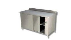 Table chauffante 2 Portes Coulissantes - Dosseret - Gamme 700 - Ristopro