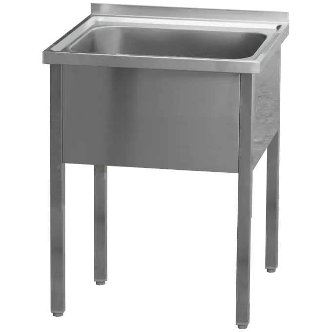 Table de lavage 70x70x90 - 1x évier 50x50x30 MSJ 7007 - Redfox