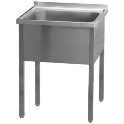 Table de lavage 70x70x90 - 1x évier 60x50x30 MSJ 7007 - Redfox