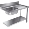 Table d'Entrée Avec Etagère à Droite Pour 7280.0045-0046 - Combisteel