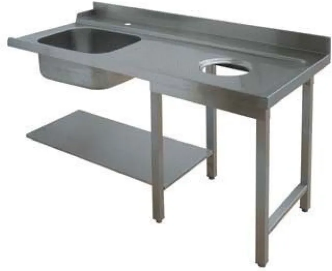 Table d'Entrée à Droite avec Evier et Vide Ordure - L 1800 mm - Elettrobar