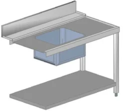Table d'Entrée Droite avec Evier 120 cm - AFI Collin Lucy