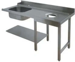 Table d'Entrée à Gauche avec Evier et Vide Ordure - L 1800 mm - Elettrobar