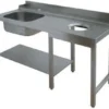 Table d'Entrée à Gauche avec Evier et Vide Ordure - L 1200 mm - Elettrobar