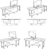 Table de Prélavage Lave-Vaisselle à Capot avec Vide-Ordures - Accrochage à Droite - L 1200 mm - Elettrobar