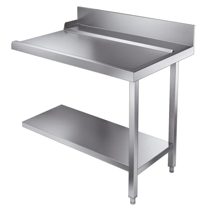 Table de Sortie avec Etagère 1100 Droite Pour7280.0045-0046 - Combisteel