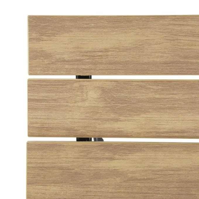 Table de Terrasse Carrée Effet Bois - Bolero