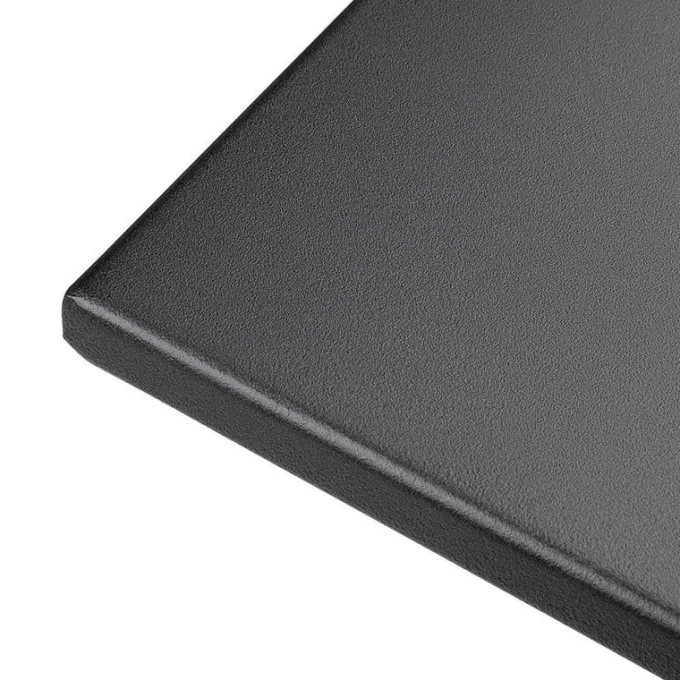Table de Terrasse Noire en Acier Carrée 600 mm - Bolero