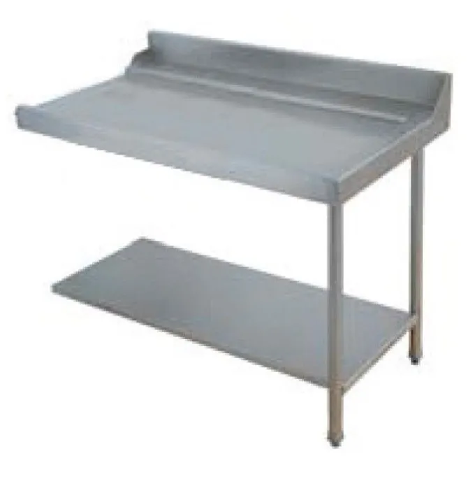 Table Entrée et Sortie en Angle Lave-Vaisselle à Capot Paniers 600 x 500 - Accrochage Droite - L 1200 mm - Elettrobar