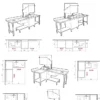 Table Entrée et Sortie en Angle Lave-Vaisselle à Capot Paniers 600 x 500 - Accrochage Gauche - L 1200 mm - Elettrobar