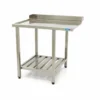 Table Lave-Vaisselle - 90 x 75 cm - Gauche - avec Dosseret + Étagère - Maxima