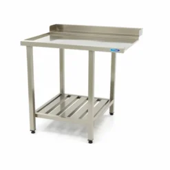 Table Lave-Vaisselle - 120 x 75 cm - Gauche - avec Dosseret + Étagère - Maxima