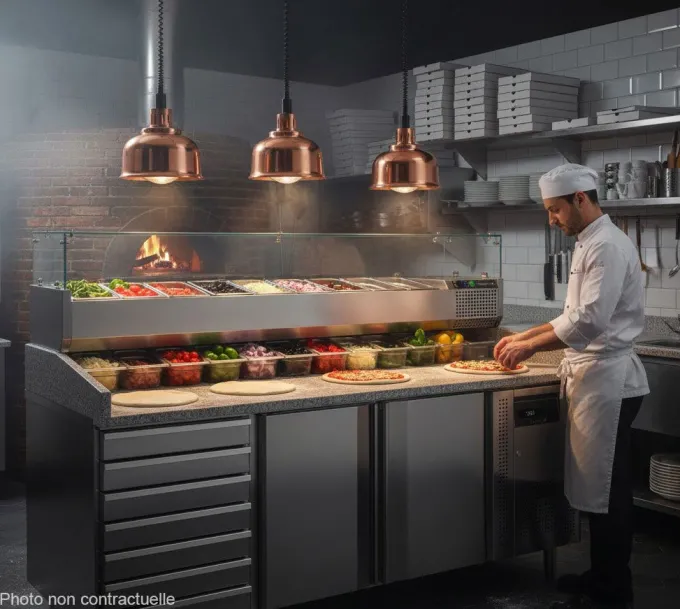 Table à Pizza avec Module pour Garniture PT1310 + VK38-200 - TEFCOLD
