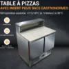 Table à Pizza dessus Granit +2/+8°C Gaz R600A - L2G - PS900