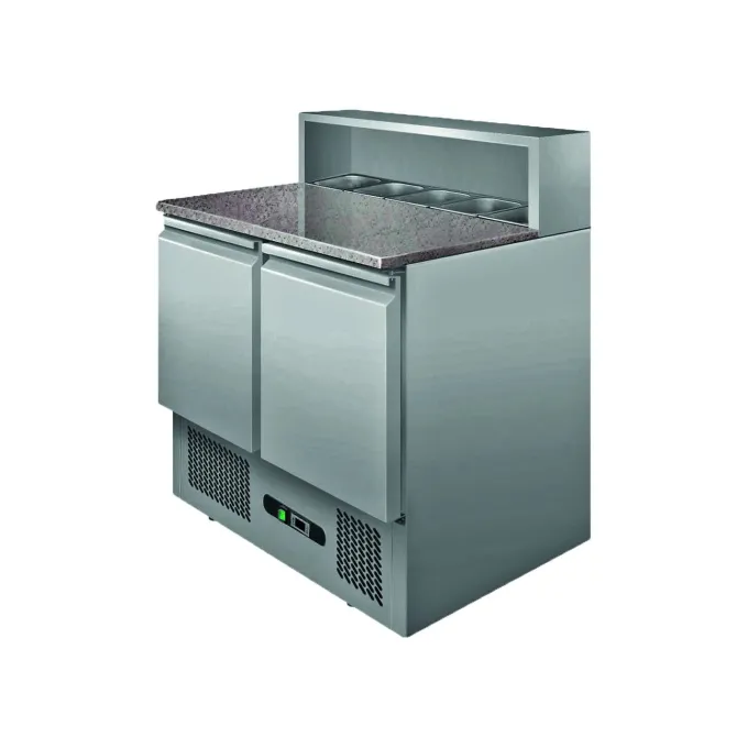 Table à Pizza dessus Granit +2/+8°C Gaz R600A - L2G - PS900
