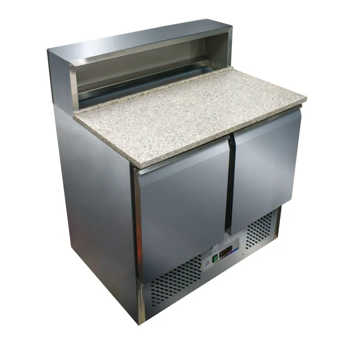 Table à Pizza dessus Granit +2/+8°C Gaz R600A - L2G - PS900