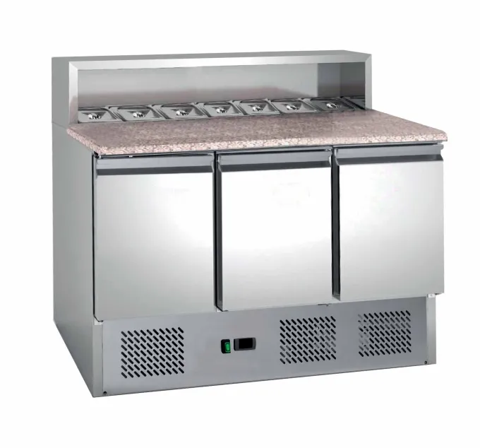 Table à Pizza dessus Granit +2/+8°C Gaz R600A - L2G - PS903