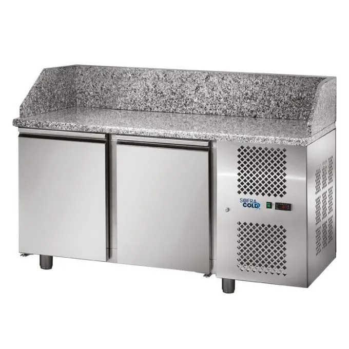 Table à Pizza 2 Portes - Dessus Granit - 210 L - Sofraca - TPZ2