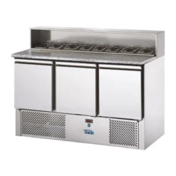 Table à Pizza 3 Portes - Dessus Granit - 410 L - Sofraca