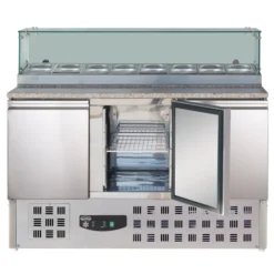 Table Pizza Réfrigérée 3 portes pour 3 bacs GN 1/1 - Combisteel
