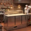 Table Pizza Réfrigérée 3 portes pour 8 GN 1/6 - Combisteel